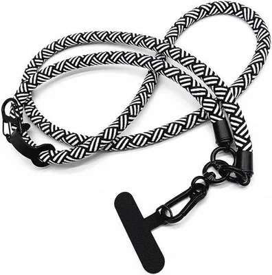 Produktbild von Schwarzes Anti-Verlust-Handy-Halsband 120cm
