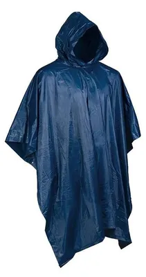 Produktbild von Wasserdichter Regenponcho mit Kapuze in navy-Blau #39166