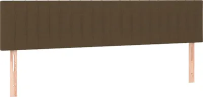 Produktbild von vidaXL Kopfteile Dunkelbraun 180x5x78/88 cm Stoff