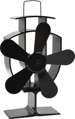 Obrázek produktu pro vidaXL Ventilátor na sporák s tepelným pohonem 5 lopatek černý
