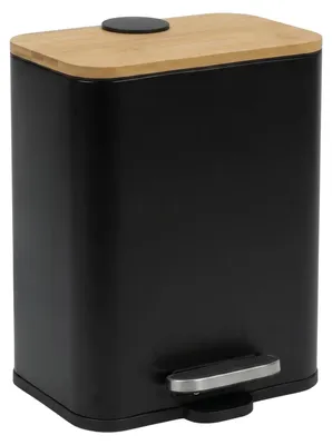 Produktbild von Schmaler Badezimmerkorb mit Bambus ZETRU, 5 l