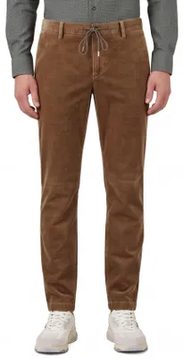 Produktbild von Alberto Hose einfarbig braun mit Struktur Slim Fit Baumwolle
