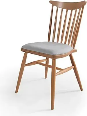Immagine prodotto di Sedia da pranzo Sedia da sala da pranzo Sedia da cucina Sedia di legno Poltrona Sedie Beige