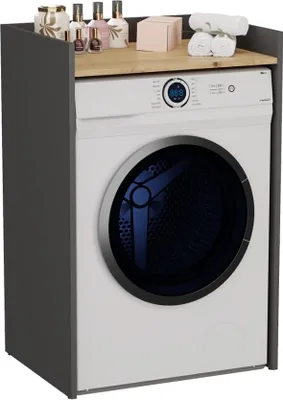 Produktbild von BDW, Waschmaschinenschrank 97, 5x64x50 cm, Badmöbel, Anthrazit / Artisan-Eiche