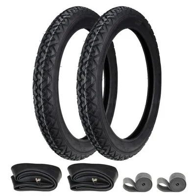 Zdjęcie produktu dla 2x opony VeeRubber VRM087 2.75-17 (2 3/4 x 17) 46J TT + dętka + taśma na obręcz