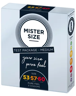 Obrázok produktu pre Mister Size, Prezerwatywy 53-57-60 mm, 3 sztuki