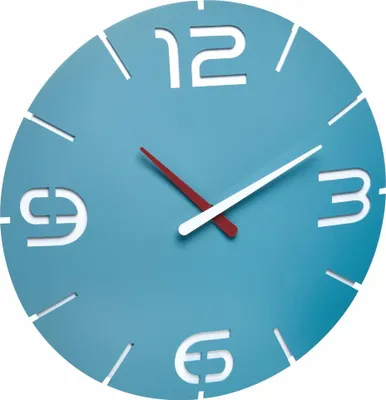 Produktbild von TFA 60.3047.14 Quarz Wanduhr 35 cm x 3.5 cm Meerblau (60.3047.14)