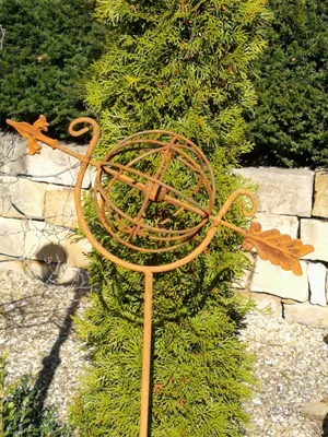 Produktbild von Edelrost Gartenstecker Sonnenuhr