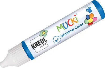 Produktbild von KREUL Window Color Pen "MUCKI" dunkelblau 29 ml