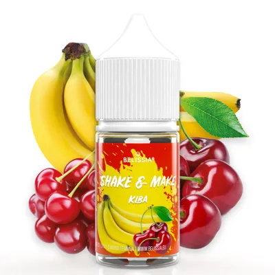 Produktbild von Belissia Shake and Make Kirsch-Banane Refill - 30 ml hochdosiertes Lebensmittelaroma - zum Nachfüllen - Für Backen, Speisen, Getränke, Shakes, DIY uvm
