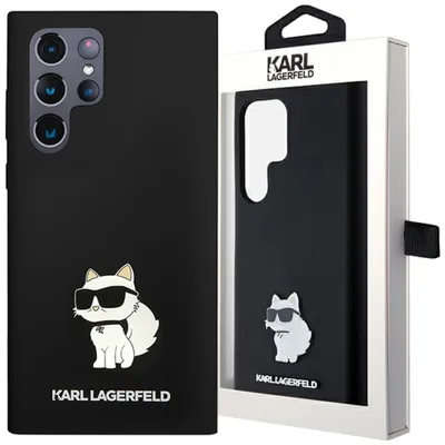 Zdjęcie produktu dla Karl Lagerfeld KLHCS24LSNCHBCK S24 Ultra S928 hardcase czarny/black Silicone Choupette