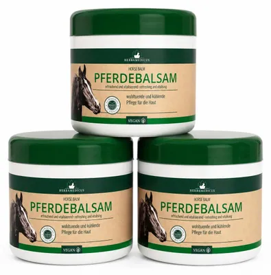 Produktbild von Herbamedicus Pferdebalsam 500 ml – 3er Pack | Kühlendes Gel