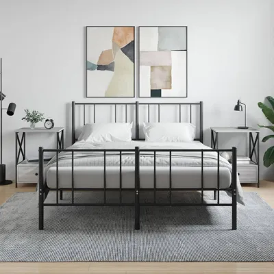 Produktbild von The Living Store Nachttische 2 Stk. Grau Sonoma 50x41x65 cm Holzwerkstoff