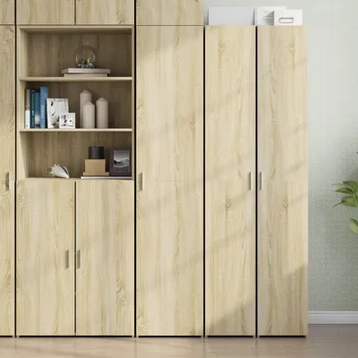 Produktbild von vidaXL Highboard Sonoma-Eiche 40x42,5x185 cm Holzwerkstoff