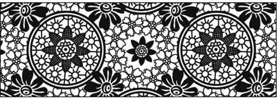 Produktbild von Transparentpapier 115g/qm A4 VE=25 Blatt Black & White Häkeldekor