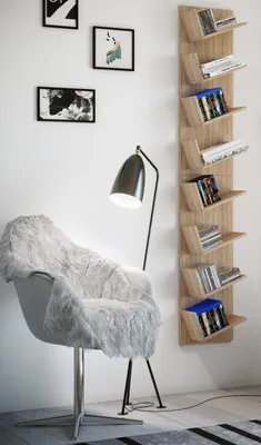Produktbild von VCM Holzregal hängend | platzsparendes Regal | Maße: H. 180 x B. 33 x T. 16 cm | Elegantes Regal hängend | Aufbewahrungsregal | Bücherregal | Wandboard - Lansi Maxi