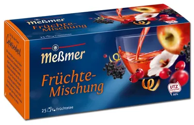 Zdjęcie produktu dla Meßmer 4001257156003 Herbata Meßmer „Mieszanka owocowa”, opakowanie 25 sztuk
