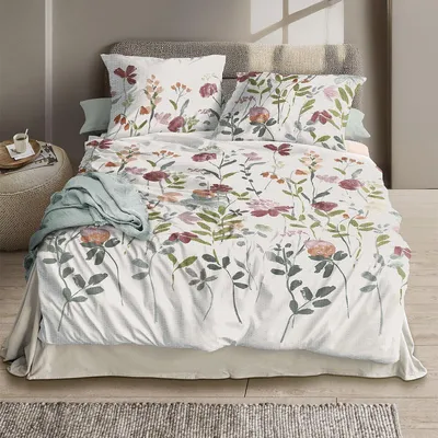 Produktbild von Irisette Seersucker Bettwäsche Easy 8547 rot 135x200 cm + 80x80 cm