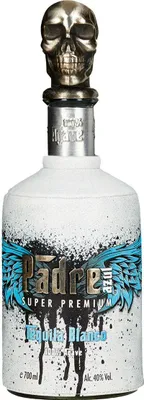 Imagen del producto de Padre Azul, tequila blanco super premium, 100% agave. 40% de alcohol. 0.7L