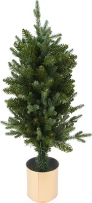 Immagine prodotto di Albero di Natale artificiale in vaso dorato, 90 cm