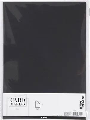 Image de Karton Zwart A4 220g, 10st.