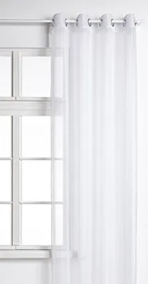 Produktbild von Gardinenbox Voile Ösen Schal Uni, HxB 245x140 cm, Weiß, 20332