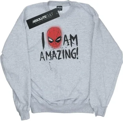 Produktbild von Marvel - "I Am Amazing" Sweatshirt für Herren BI44711 (S) (Grau)