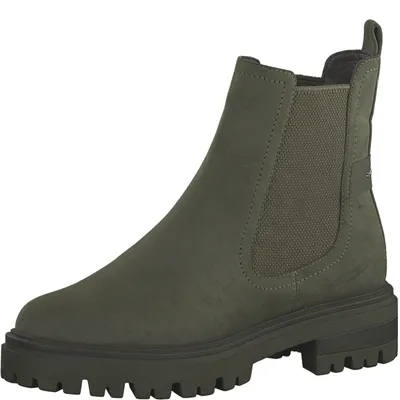 Produktbild von Tamaris Damen Stiefelette Chelsea Boot Stretch Traktorsohle 1-25418-29, Größe:42 EU, Farbe:Grün