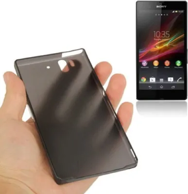 Produktbild von Schutzhülle Case Ultra Dünn 0,3mm für Handy Sony Xperia Z / L36H / C660X Schwarz Transparent