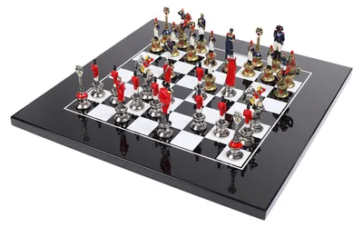 Produktbild von Historisches Schachset "Napoleon" | Italfama - Premium Metallfiguren