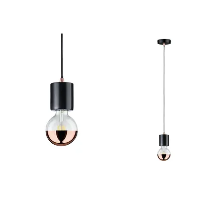 Productafbeelding van Paulmann 79605, 1 lamp, E27, zwart, koper