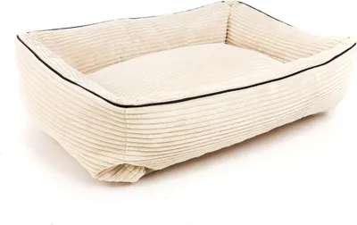 Produktbild von Hundebetten 75x50cm - Hundebett - Snoopy XL- Katzenbett - Hundekissen Haustierbett - Hündchen Pouffe - Beige