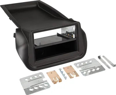 Zdjęcie produktu dla panel radia 2-DIN ze schowkiem pasujący do Fiat/Citroen/Peugeot czarny