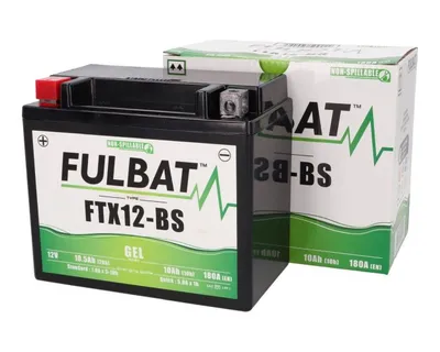Immagine prodotto di Batteria FULBAT FUL GEL - FTX12-BS / YTX12-BS (Gel, senza manutenzione)