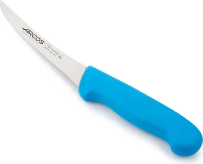 Immagine prodotto di Coltello da disosso semiflessibile Arcos 2900- Prof 291223 con tasche in nitro in acciaio inox e polipropilene ergonomico blu mango e lama da 14 cm, vetrina