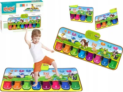 Immagine prodotto di Tappeto interattivo per pianoforte con animali per bambini a partire dai 18 mesi di età