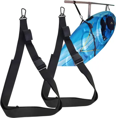 Imagen del producto de Soporte para pared o techo para kayak, de nylon, versátil, 1 unidad, para un almacenamiento organizado