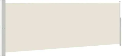 Image de vidaXL Marquise latérale extensible 160x500 cm Crème