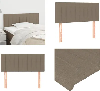 Produktbild von vidaXL Kopfteil Taupe 90x5x78/88 cm Stoff - Kopfteil - Kopfteile - Bett-Kopfteil - Bettkopfteil