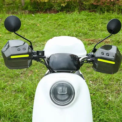 Image de Protège-mains pour vélo électrique, protège-mains pour moto, pare-brise universel pour guidon, coupe-vent et imperméable
