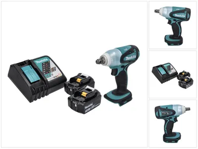 Immagine prodotto di Avvitatore a impulsi a batteria Makita DTW 251 RF 18 V 230 Nm 1/2" + 2x batteria ricaricabile 3,0 Ah + caricatore