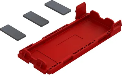 Imagen del producto de Cubierta del compartimento de la batería, color rojo, para vehículos Arrma