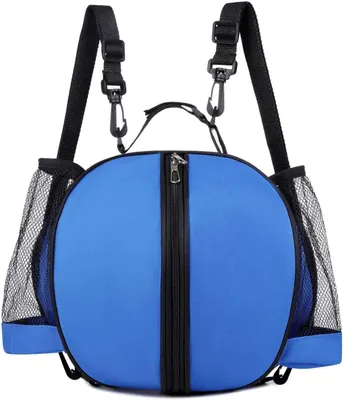 Productafbeelding van Basketbaltas - Voetbaltas Schoudertas - Sportuitrusting Opbergen - Waterdicht PVC Materiaal - 26-28 cm - Zwart