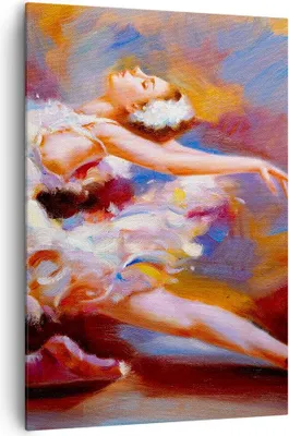 Produktbild von Bild auf Leinwand - Leinwandbild - Einteilig - Balletttänzer tanzen - 70x100cm - Wand Bild - Wanddeko - Wandbilder - Leinwanddruck - Wanddekoration - Leinwand bilder - Wandbild - PA70x100-3463