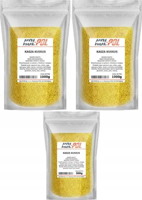 Zdjęcie produktu dla KASZA KUSKUS 2,5kg Naturalna z pszenicy durum zdrowa wysoka jakość Kol-Pol