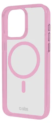 Produktbild von SBS TEMAGCOLIP1667PP, Cover, Apple, iPhone 16 Pro Max, 17,5 cm (6.9"), Pink, Transparent