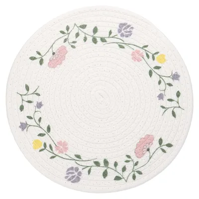 Runde Platzsets aus Baumwollseil, 30 cm, geflochten, hitzebeständig, rutschfest