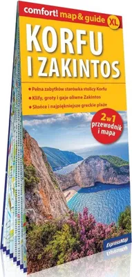 Zdjęcie produktu dla Korfu i Zakintos laminowany map&guide XL 2w1 przewodnik i mapa