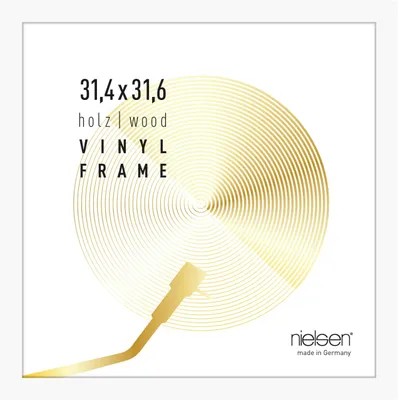 Quadrum LP-Fotolijst, 31,4 x 31,6 cm, Holz, Schwarz, Vinyl