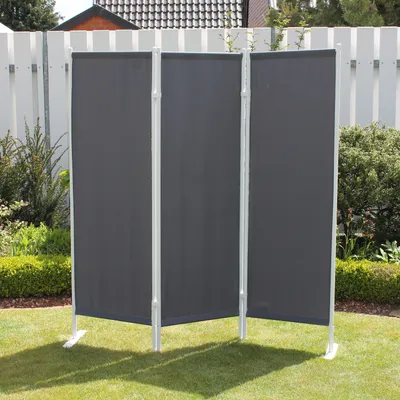 Immagine prodotto di Leco Paravent Klassik, composto da 3 pannelli - Colore: antracite - (Larghezza x Altezza): 150 x 156 cm, codice prodotto: 05001 114